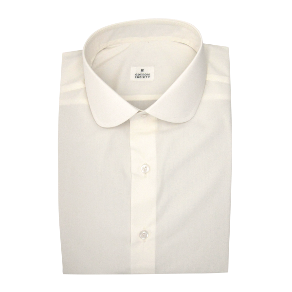 Chemise homme Popeline Uni Blanc et Cassé
