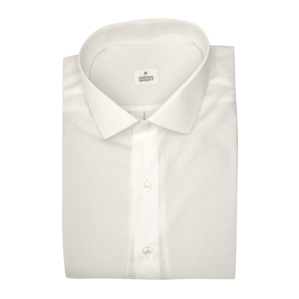 Chemise homme Popeline Uni Blanc