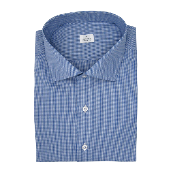 Chemise homme Tartan Carreaux Bleu et Marron