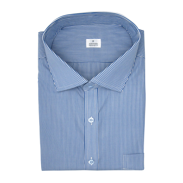Chemise homme Popeline Carreaux Bleu