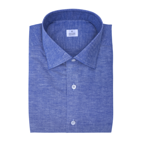 Chemise homme Chambray Japonais Uni Bleu
