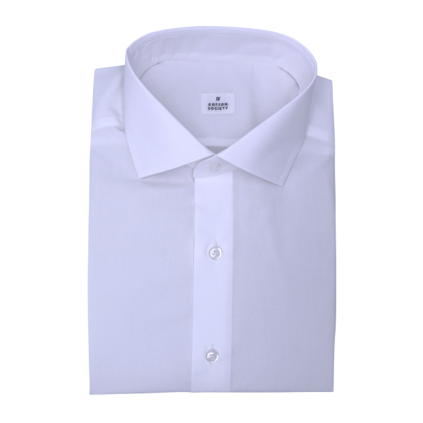 Chemise homme Popeline Uni Blanc