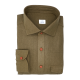 Chemise homme Lin Japonais Uni Kaki