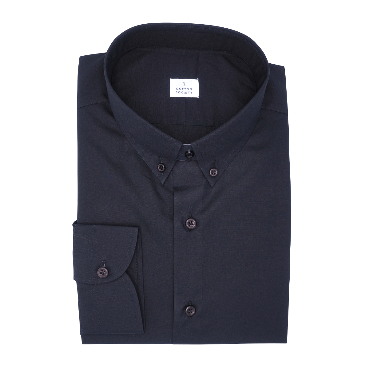 Chemise homme Popeline Uni Noir