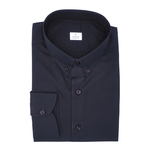 Chemise homme Popeline Uni Noir