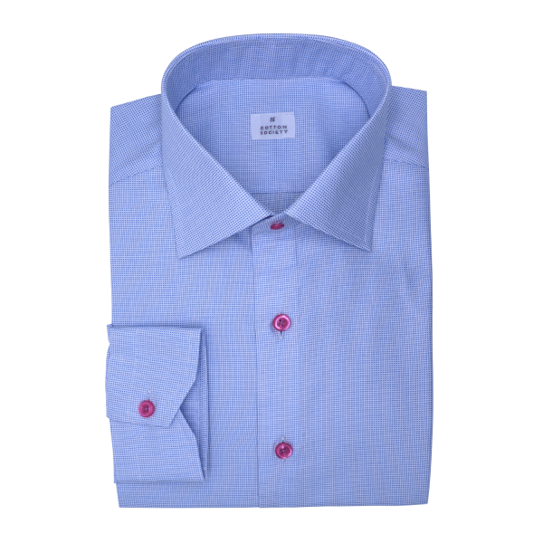 Chemise homme Oxford Uni Bleu