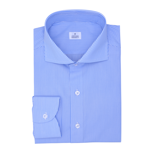 Chemise homme Pin-point Uni Bleu