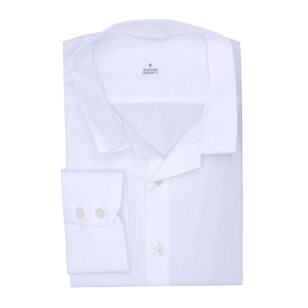 Chemise homme Twill Uni Blanc