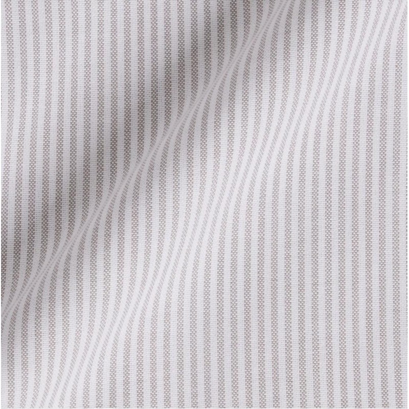 Oxford Rayé Gris Blanc