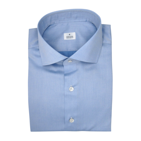 Chemise homme Twill Uni Bleu