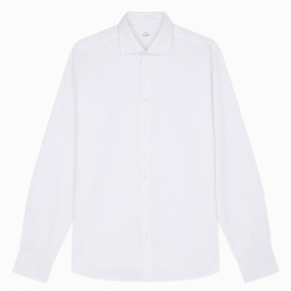 Chemise homme Popeline Uni Blanc