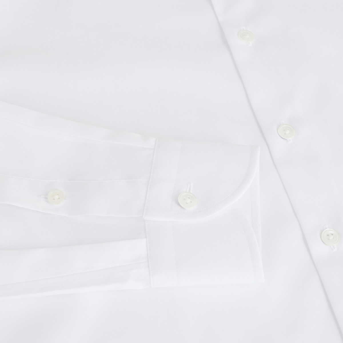 Chemise homme Popeline Uni Blanc