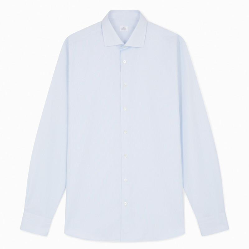 Chemise homme Popeline Rayé Bleu