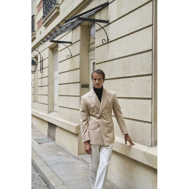 Veste Beige en poils de chameau