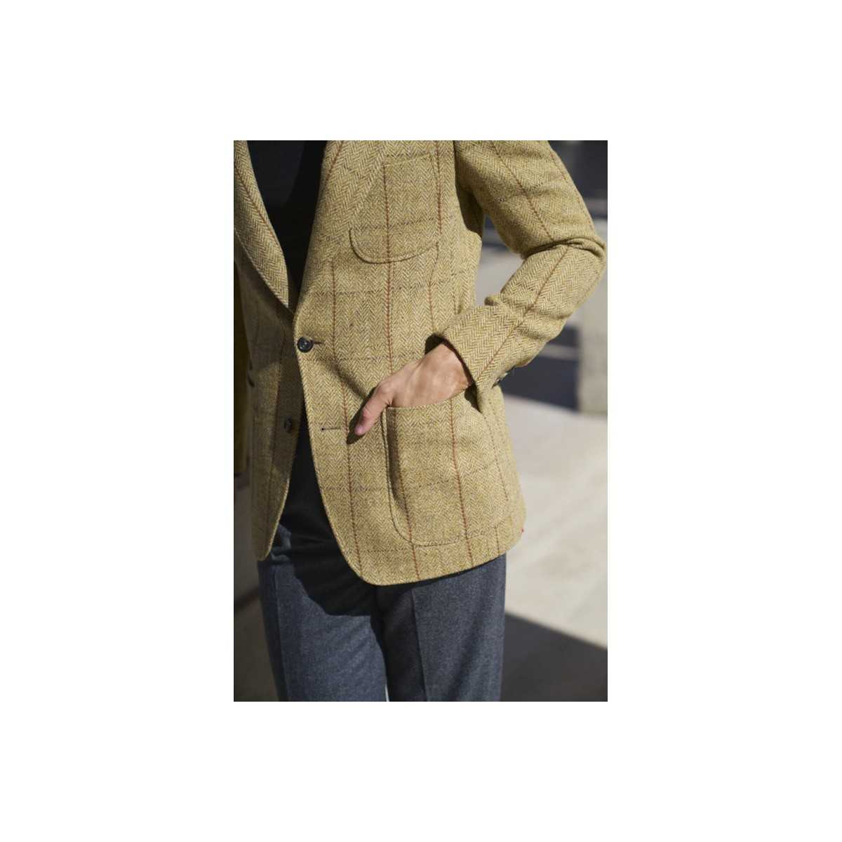 Veste en Harris Tweed à carreaux