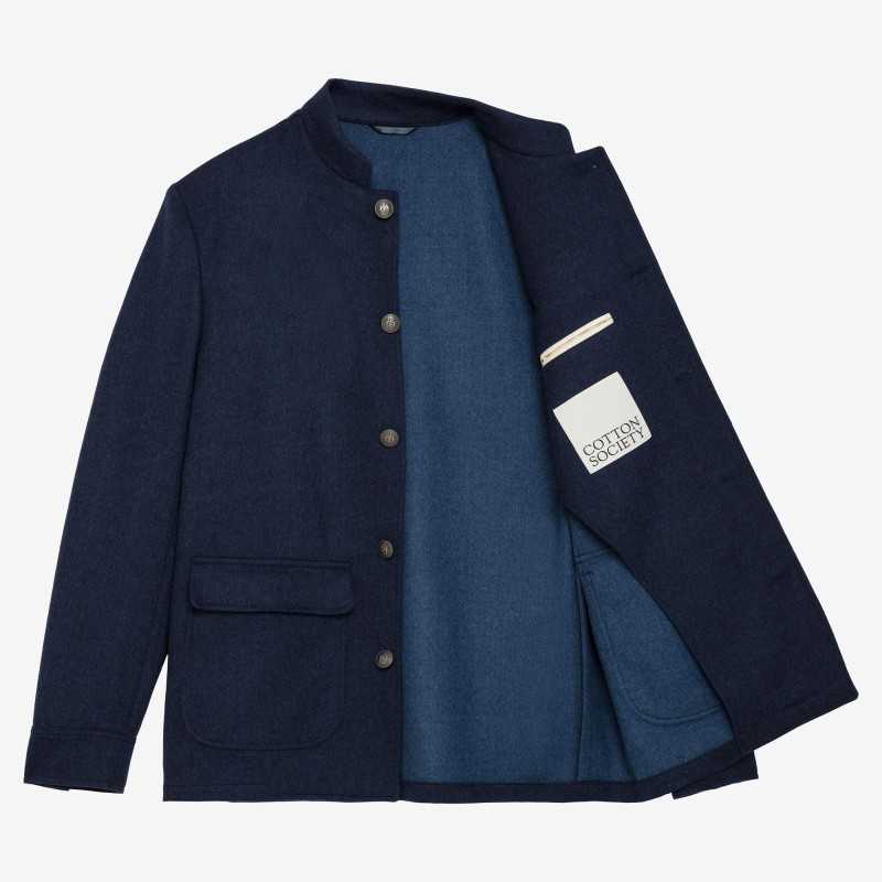 Veste d'artiste bleue