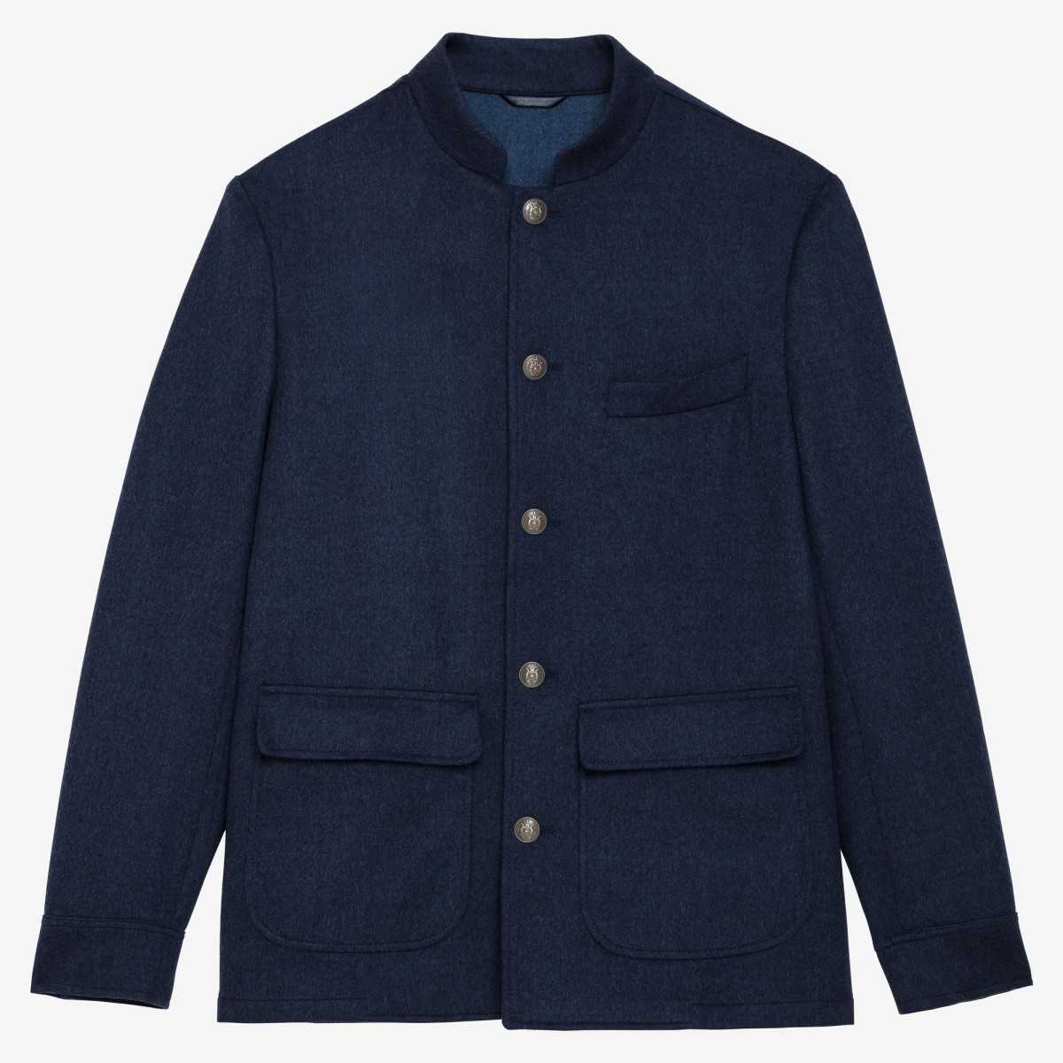 Veste d'artiste bleue