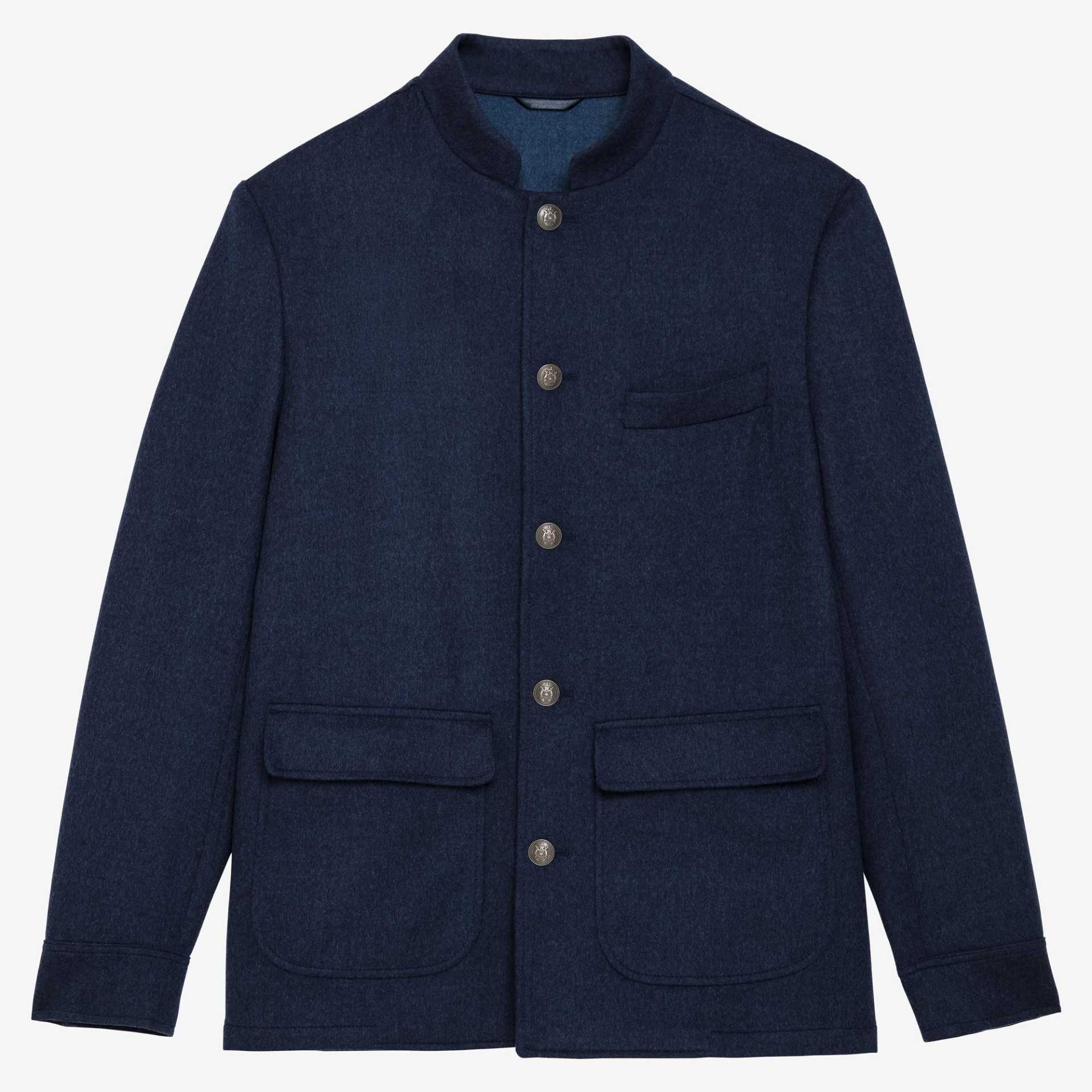 Veste d'artiste bleue