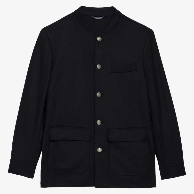 Veste d'artiste en Tweed marine