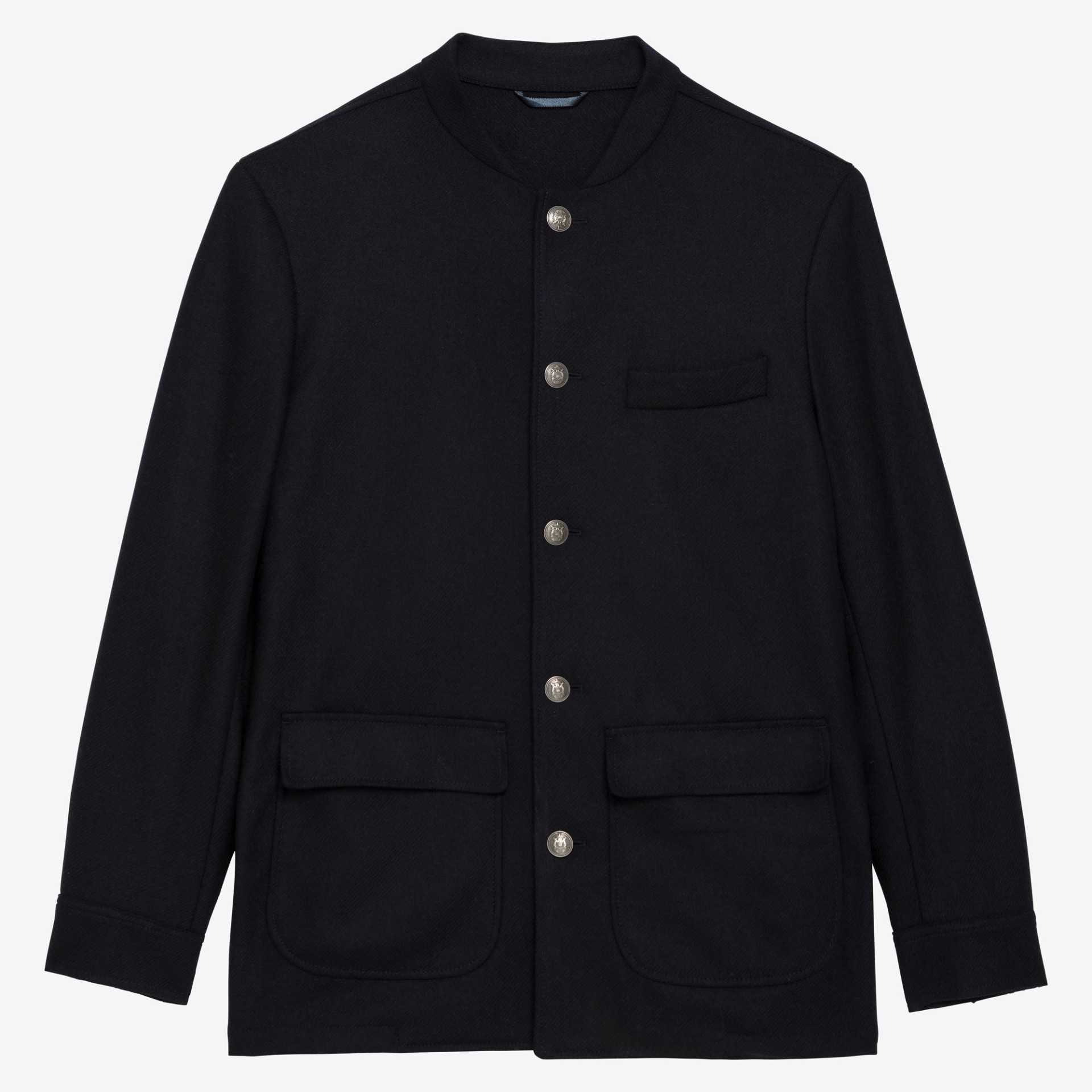 Veste d'artiste en Tweed marine