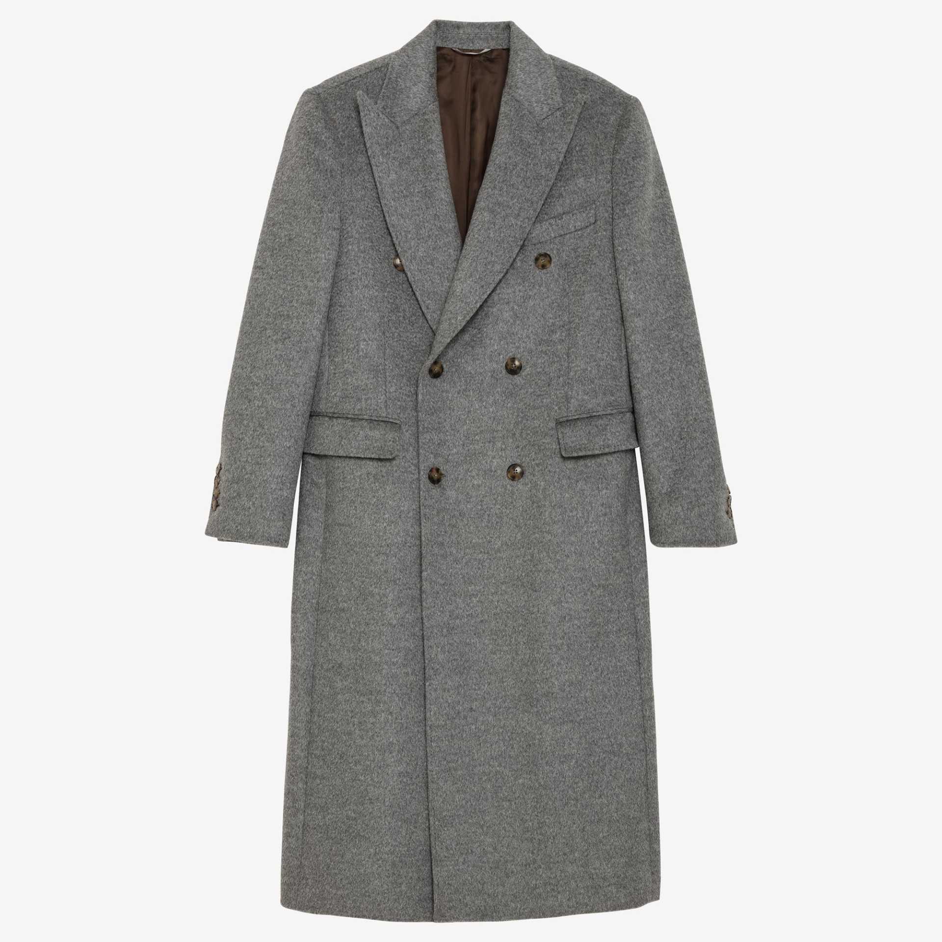 Manteau Croisé Gris