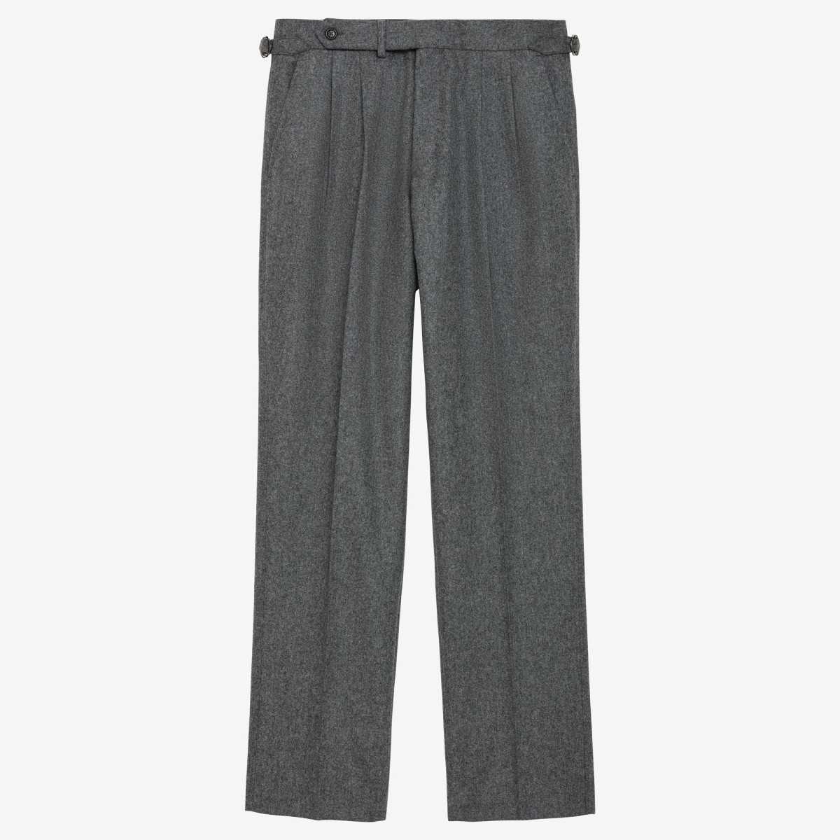 Costume en flanelle grise