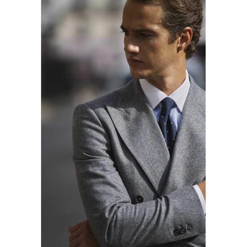 Costume en flanelle grise