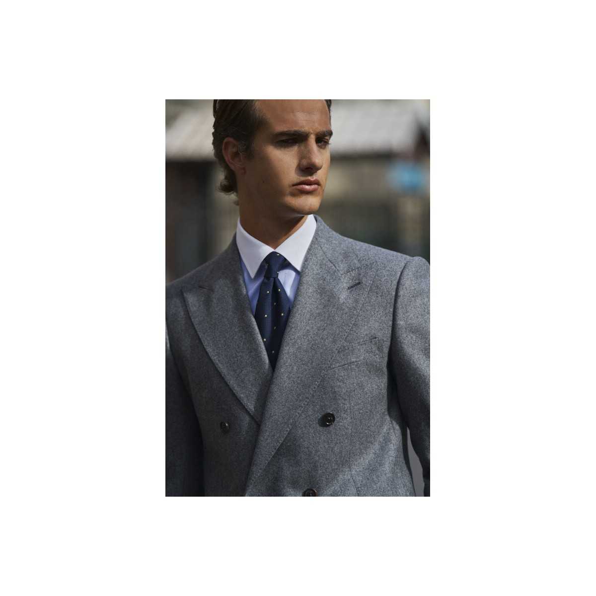 Costume en flanelle grise