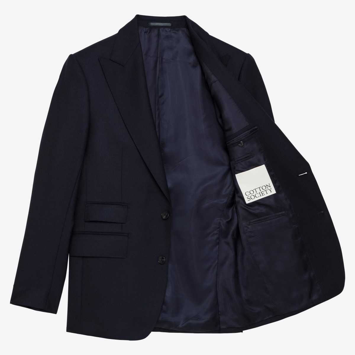 Costume en gabardine marine Standeven