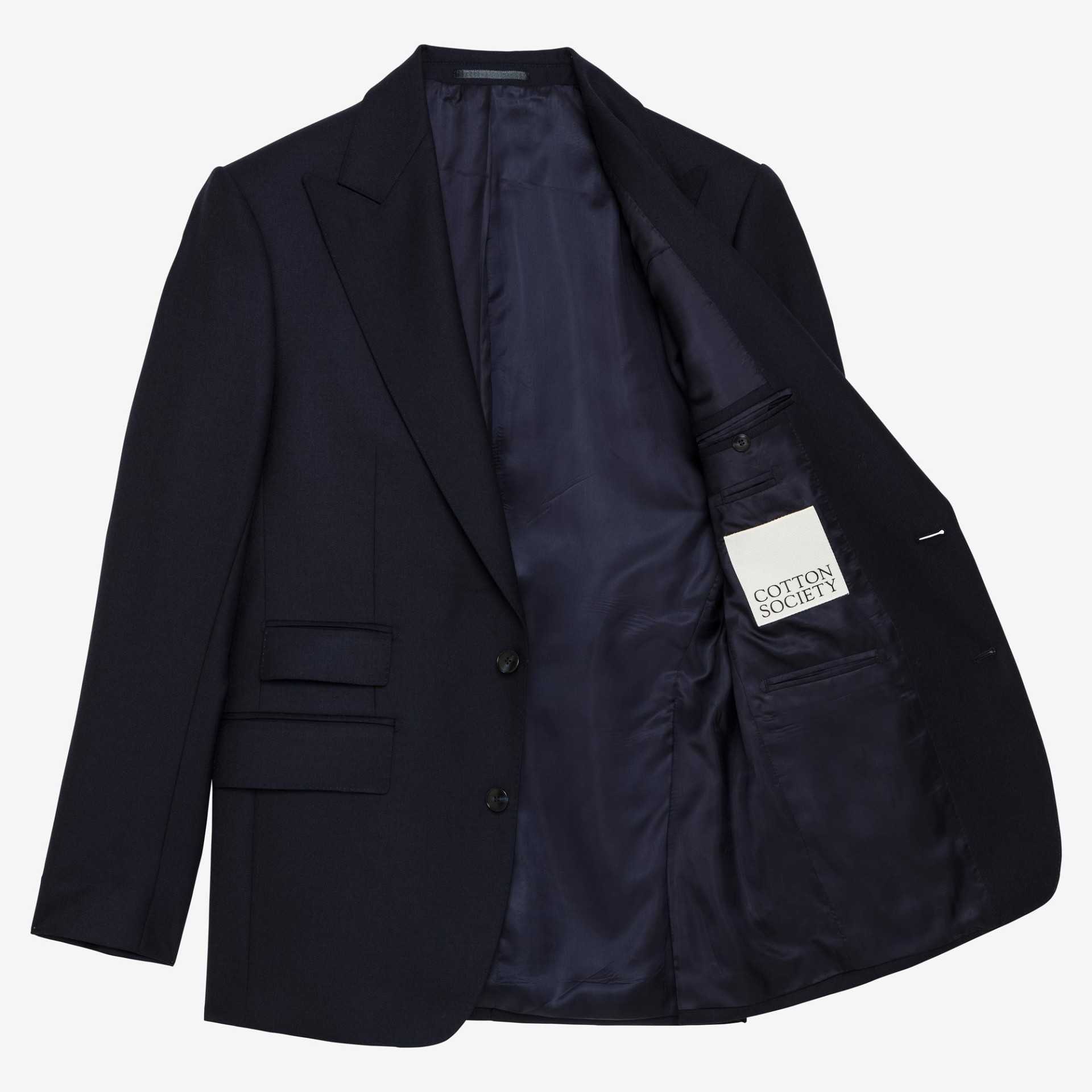 Costume marine gabardine Standeven 340g cran aigu