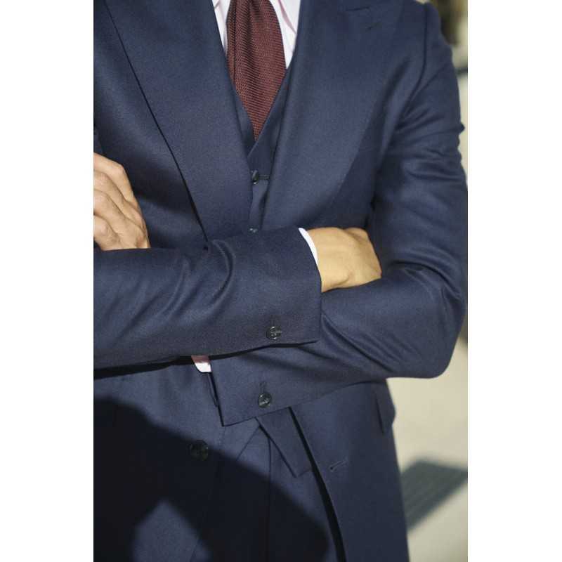 Costume en gabardine marine Standeven