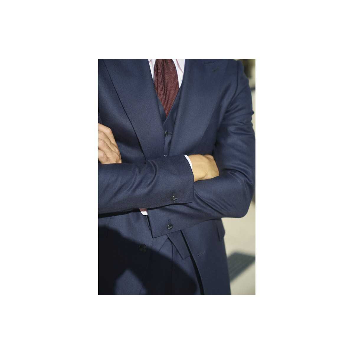 Costume en gabardine marine Standeven