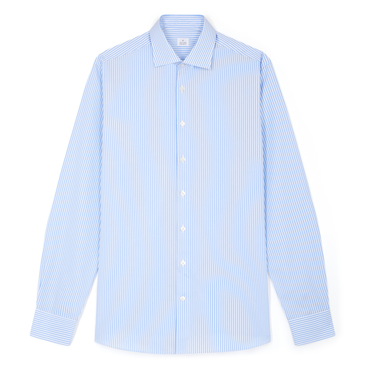 Chemise homme Popeline Rayé Bleu