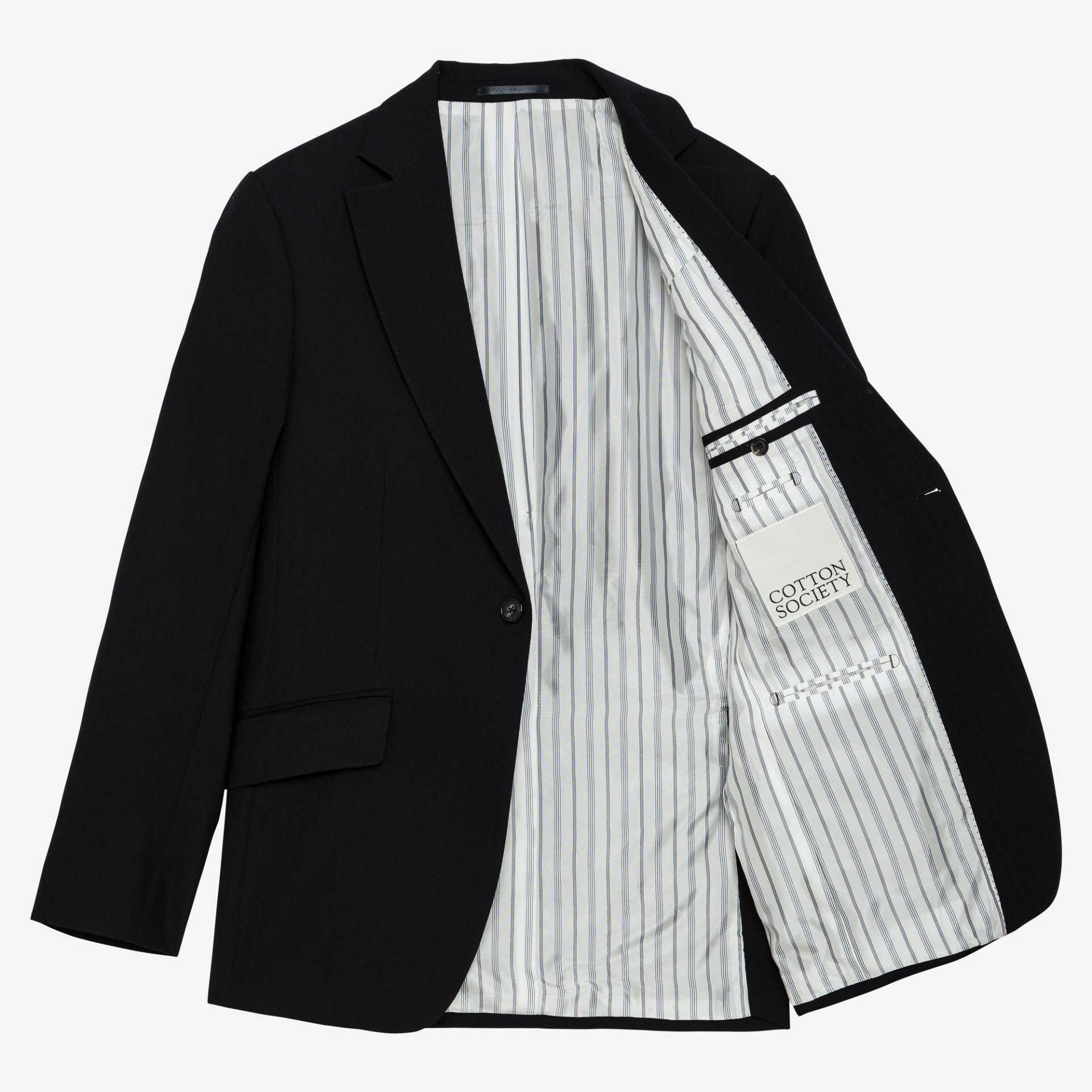 Costume marine chevrons Standeven 340g cran parisien