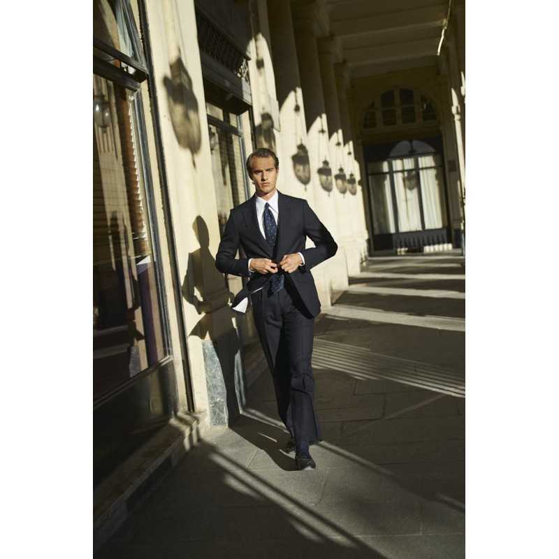 Costume à chevrons marine Standeven