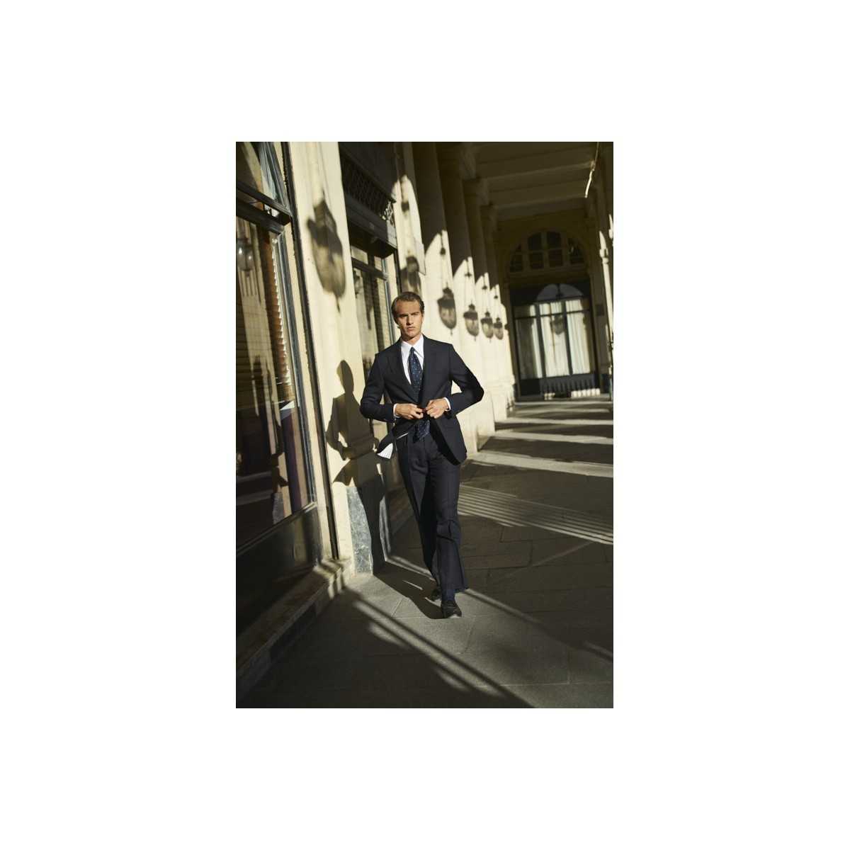 Costume à chevrons marine Standeven