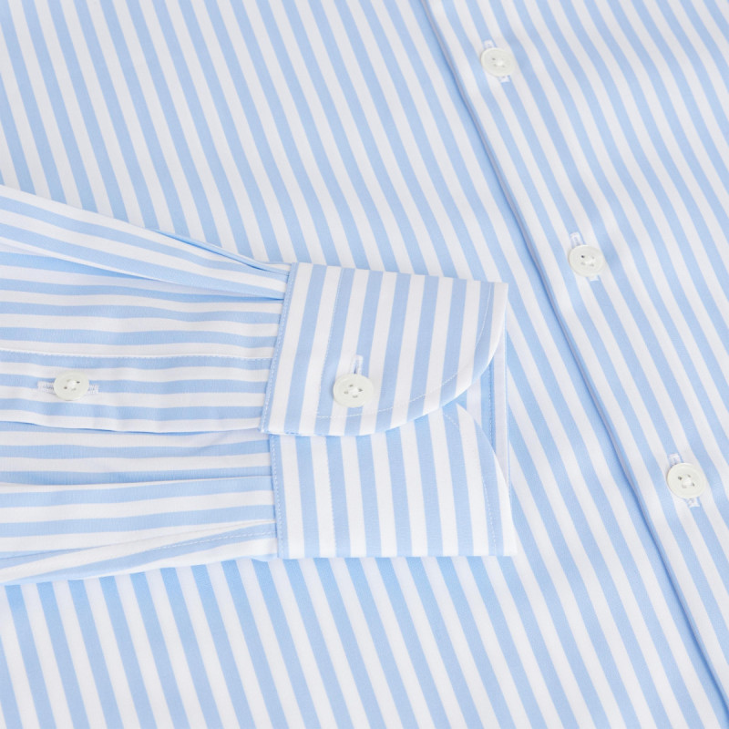 Chemise homme Popeline Rayé Bleu