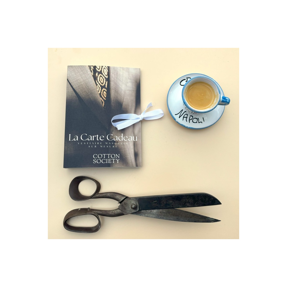 Coffret chemise sur mesure premium, cadeau élégant pour homme, Cotton Society