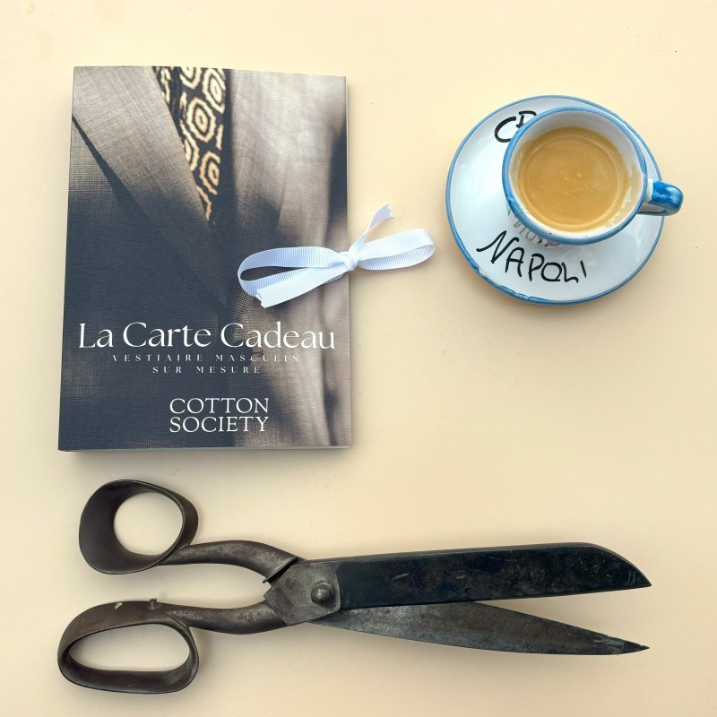 Coffret 5 chemises sur mesure, cadeau élégant pour homme, Cotton Society