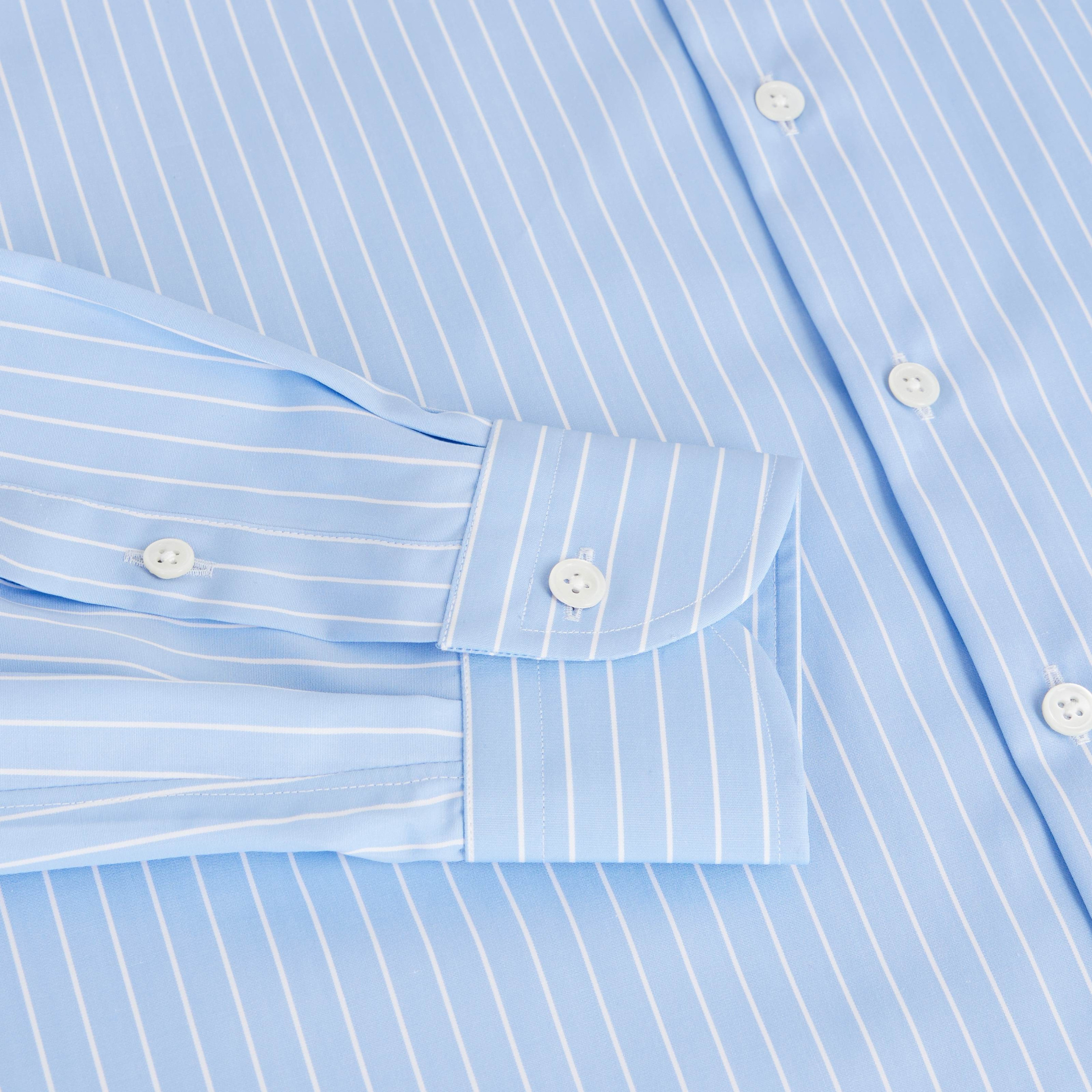 Chemise homme Popeline Rayé Bleu
