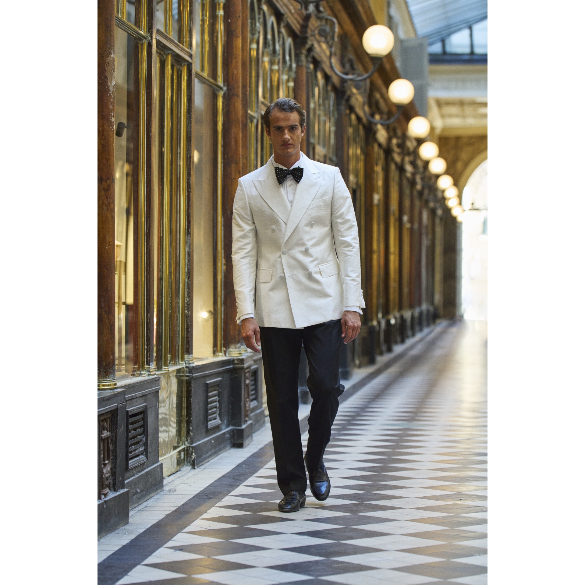 Veste de soirée Ivoire en Shantung de soie