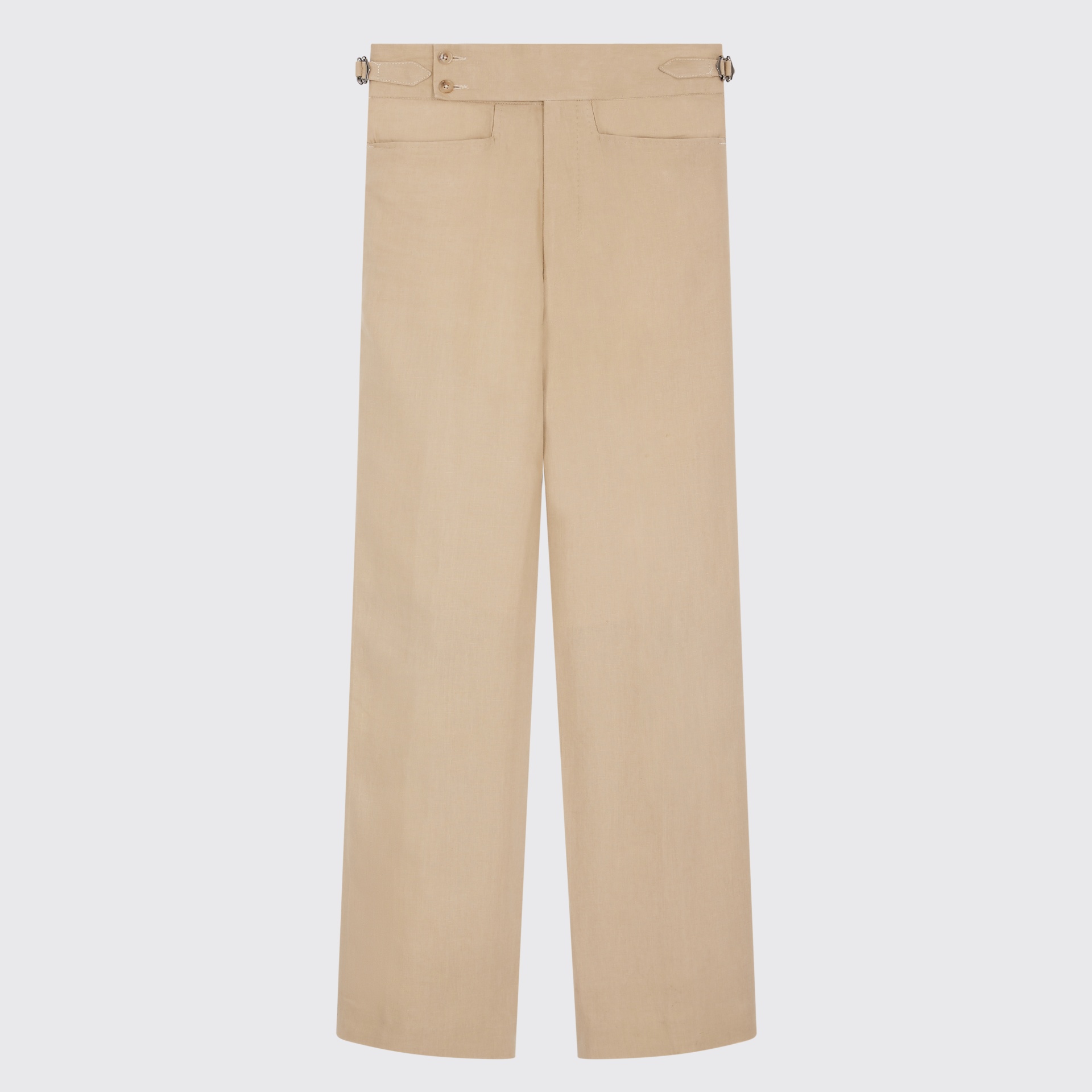 Pantalon en lin beige