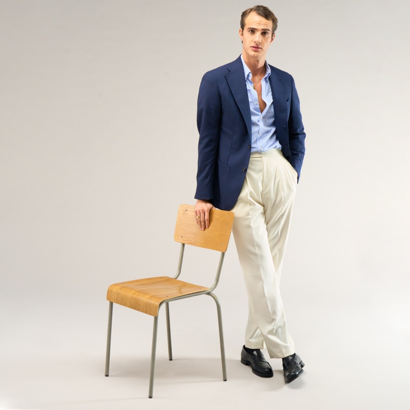 Veste sport bleu marine Fresco Lite 3 plis | Blazer respirant homme