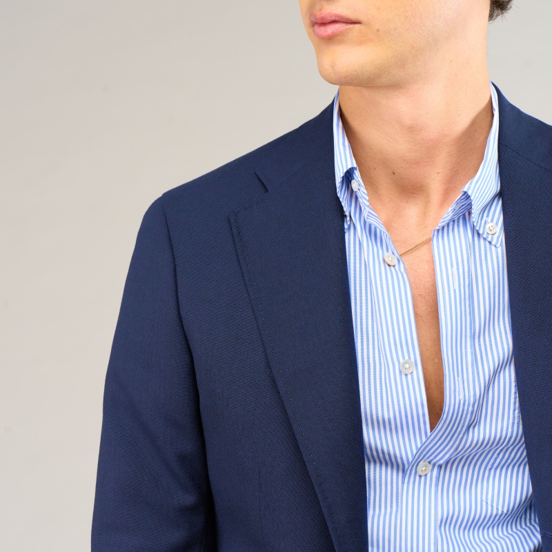 Veste sport bleu marine Fresco Lite 3 plis | Blazer respirant homme