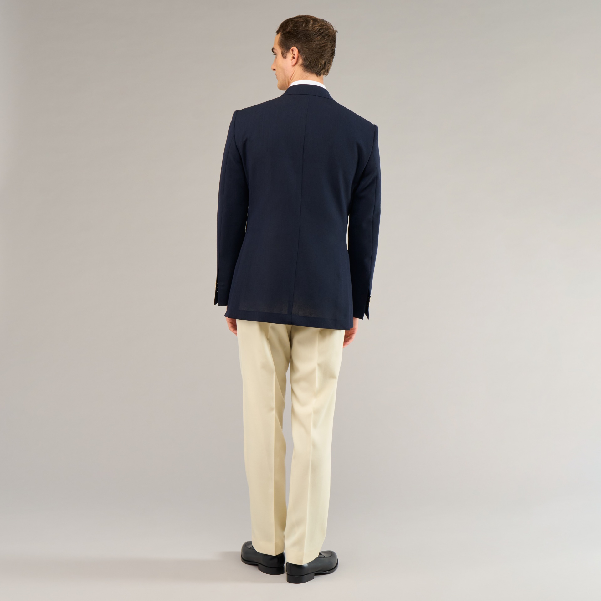 Veste croisée bleu marine Fresco 2 plis | Blazer classique homme