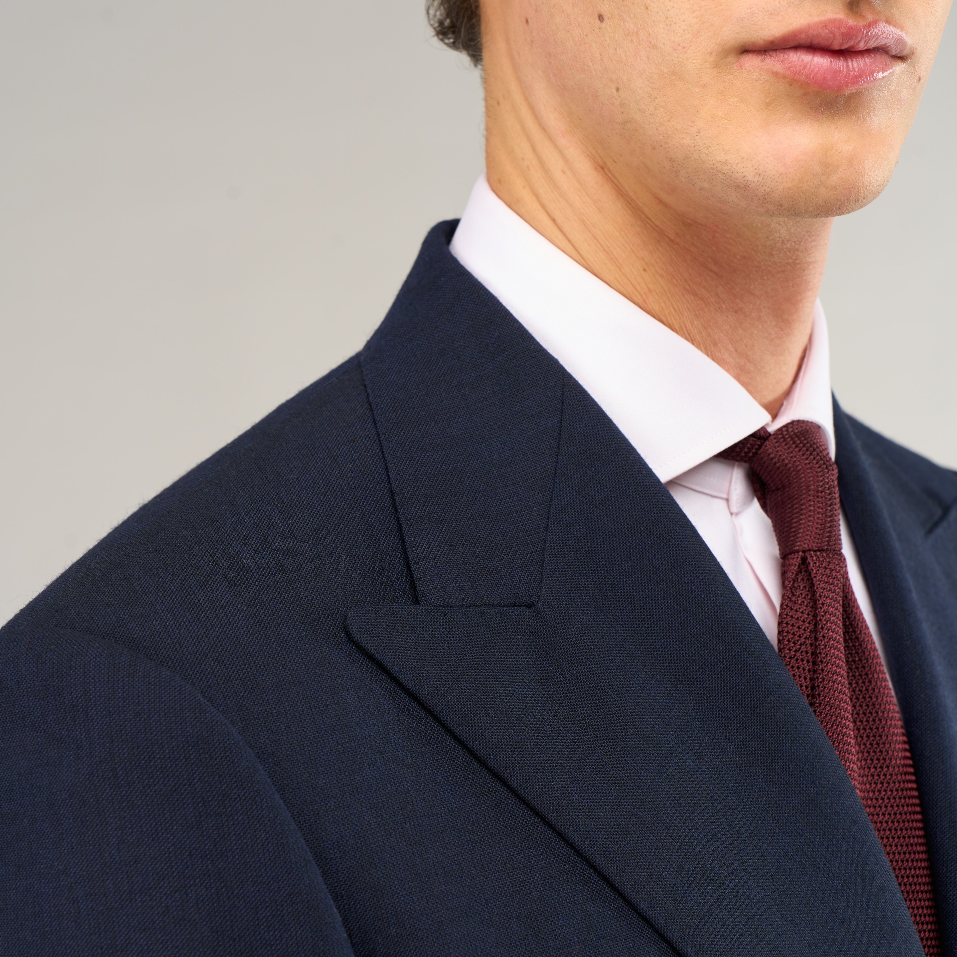 Veste croisée bleu marine Fresco 2 plis | Blazer classique homme