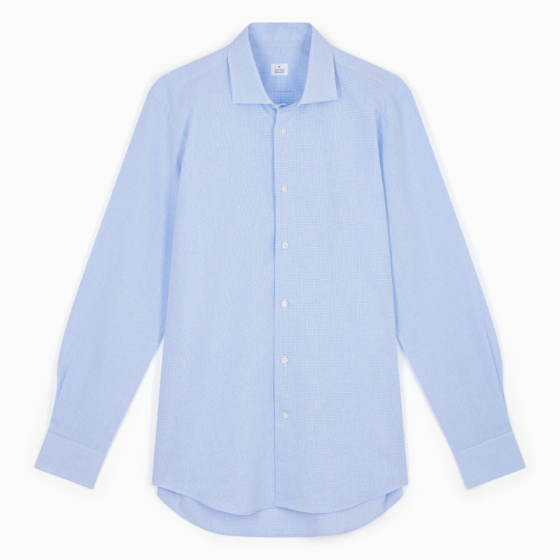 chemise-office-col-parfait-carreaux-bleu--blanc
